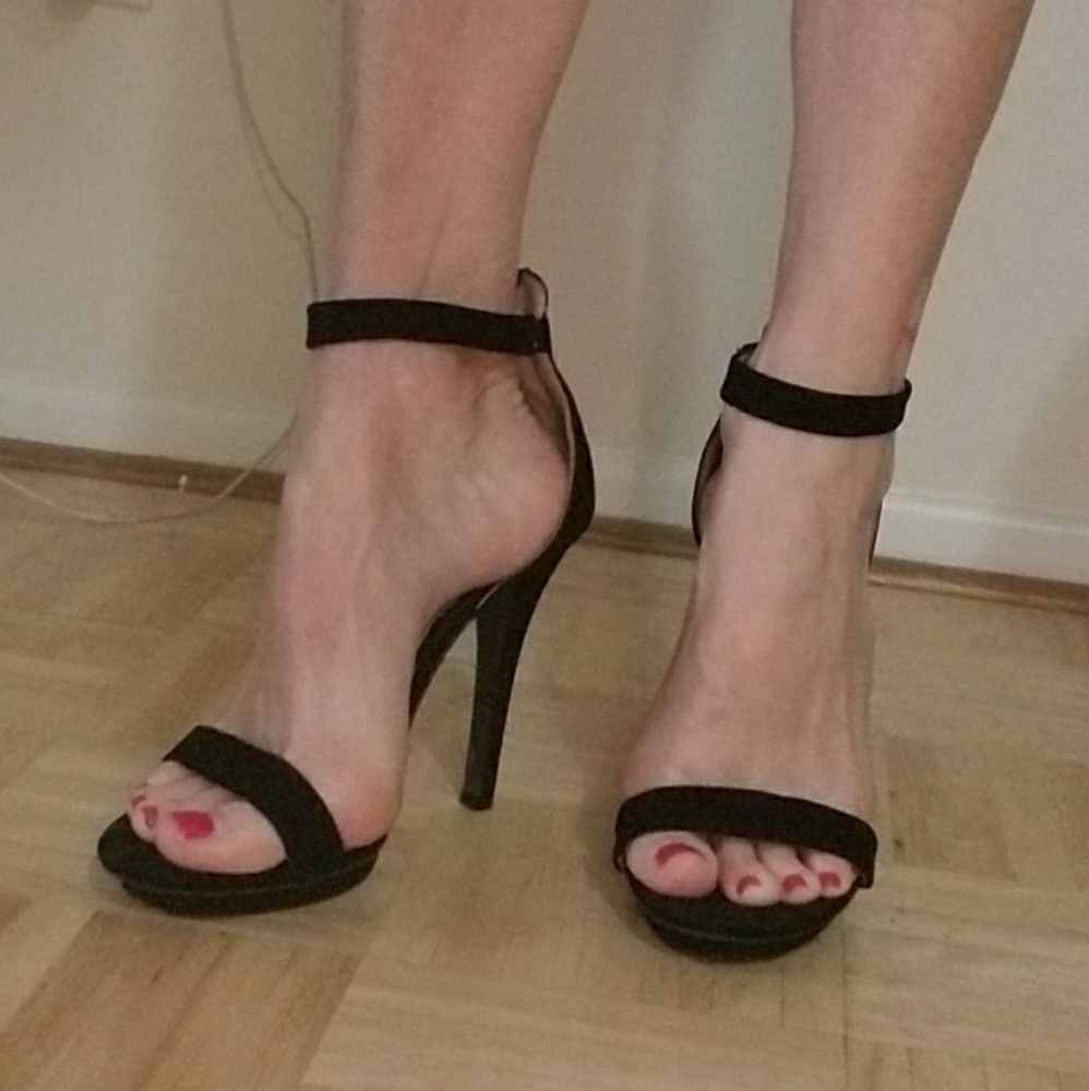 Classic Black Suede Stilletos